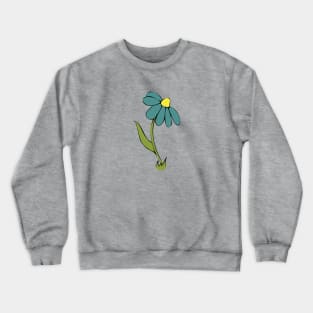 Daisy Whimsical Cartoon Illustration Happy Colours Crewneck Sweatshirt